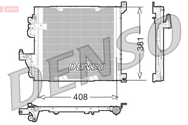 Condenser, air conditioning - DCN20012 DENSO