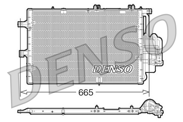 Condenser, air conditioning - DCN20017 DENSO