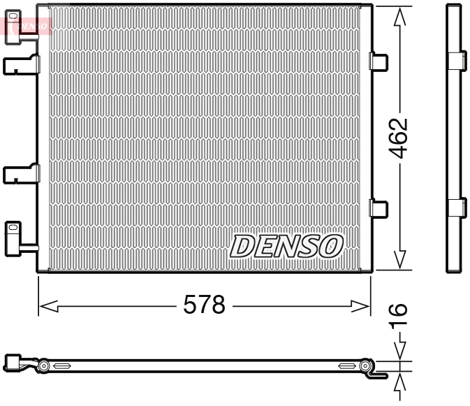 Condenser, air conditioning - DCN20041 DENSO