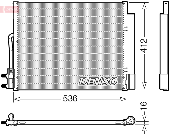 Condensatore, Climatizzatore - DCN20043 DENSO