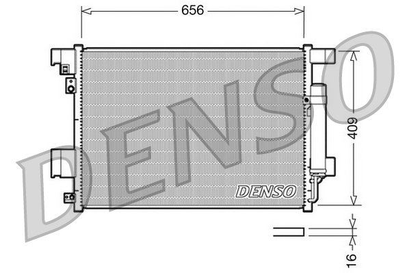 Condenser, air conditioning - DCN21001 DENSO