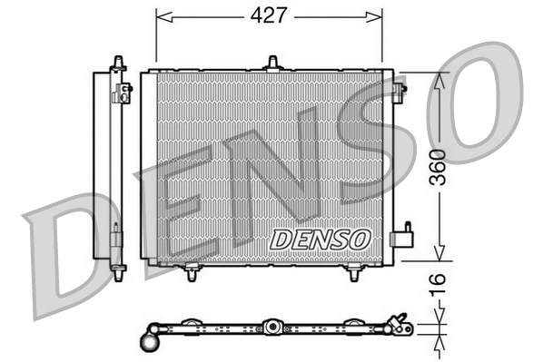 Конденсатор, кондиционер - DCN21009 DENSO