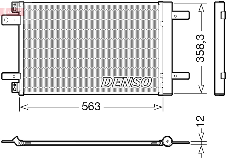 Condenser, air conditioning - DCN21032 DENSO