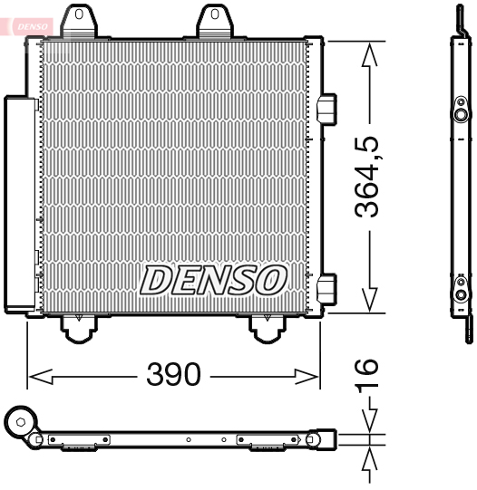 Condenser, air conditioning - DCN21033 DENSO