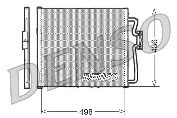 Condenser, air conditioning - DCN23009 DENSO