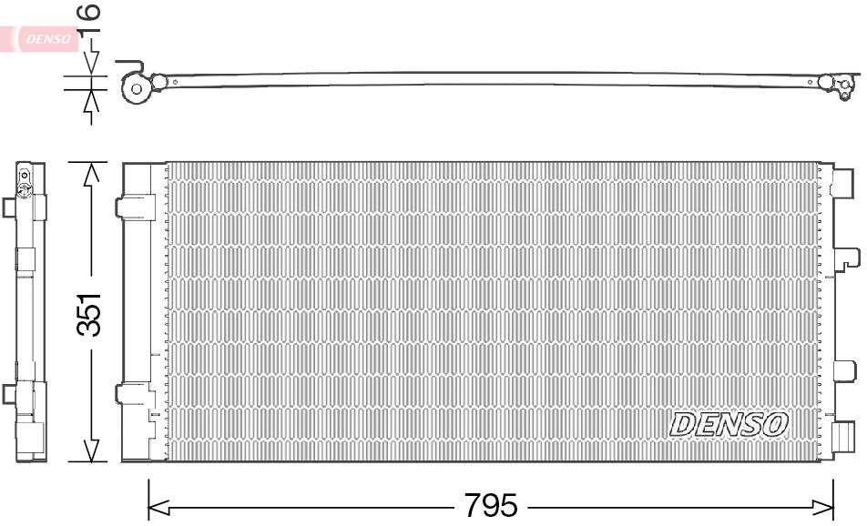 Condenser, air conditioning - DCN23037 DENSO