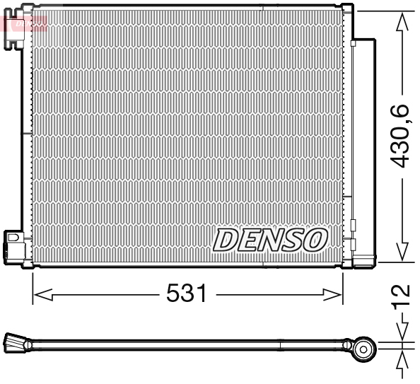 Конденсатор, кондиционер - DCN23039 DENSO