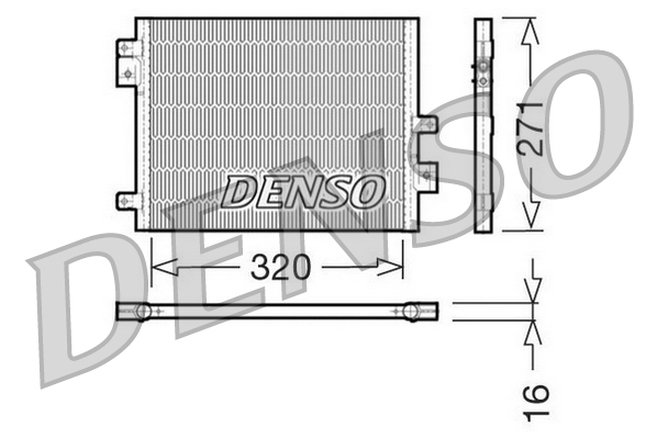 Condenser, air conditioning - DCN28002 DENSO