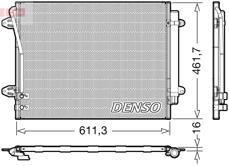 Condenser, air conditioning - DCN32012 DENSO