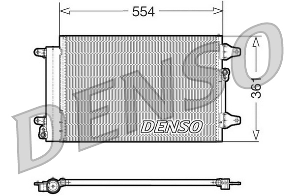 Condenser, air conditioning - DCN32015 DENSO