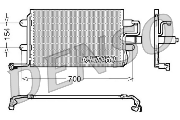 Condenser, air conditioning - DCN32017 DENSO