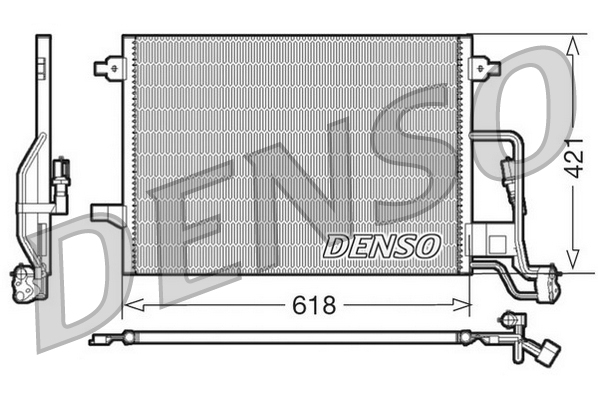 Condenser, air conditioning - DCN32018 DENSO