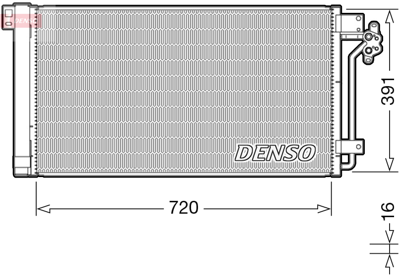 Конденсатор, кондиционер - DCN32020 DENSO