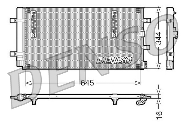 Condenser, air conditioning - DCN32060 DENSO