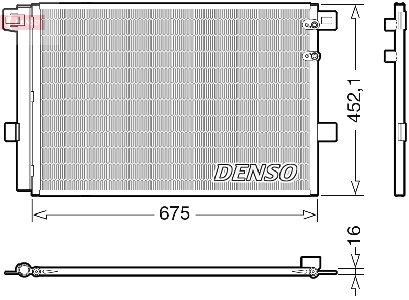 Condenser, air conditioning - DCN32065 DENSO