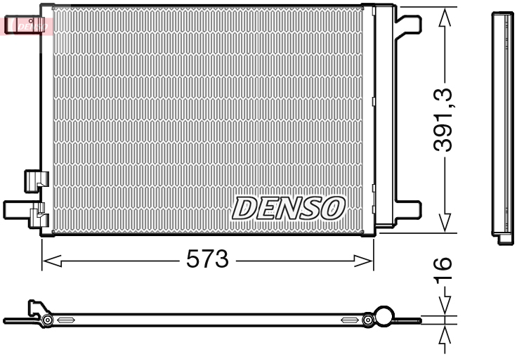 Конденсатор, кондиционер - DCN32066 DENSO
