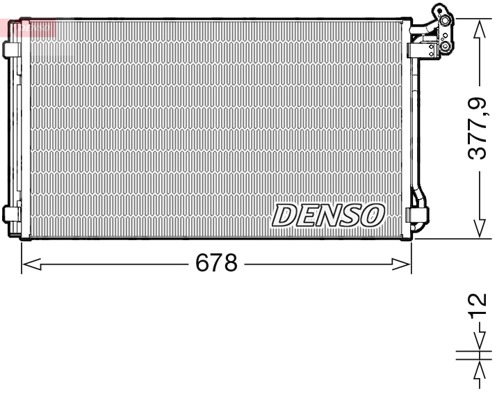 Condenser, air conditioning - DCN32068 DENSO