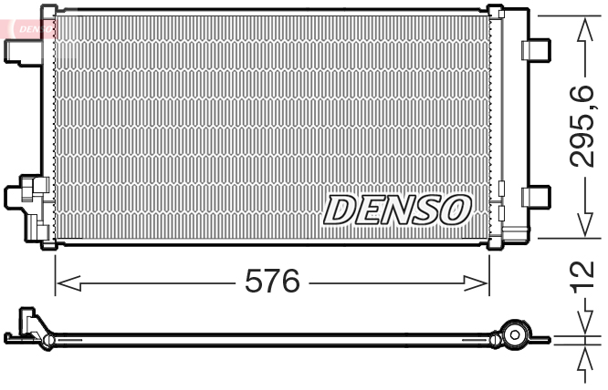 Condenser, air conditioning - DCN32069 DENSO