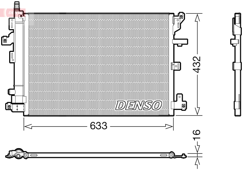 Condenser, air conditioning - DCN33012 DENSO