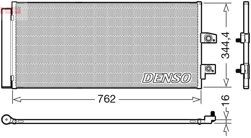 Condenser, air conditioning - DCN33016 DENSO