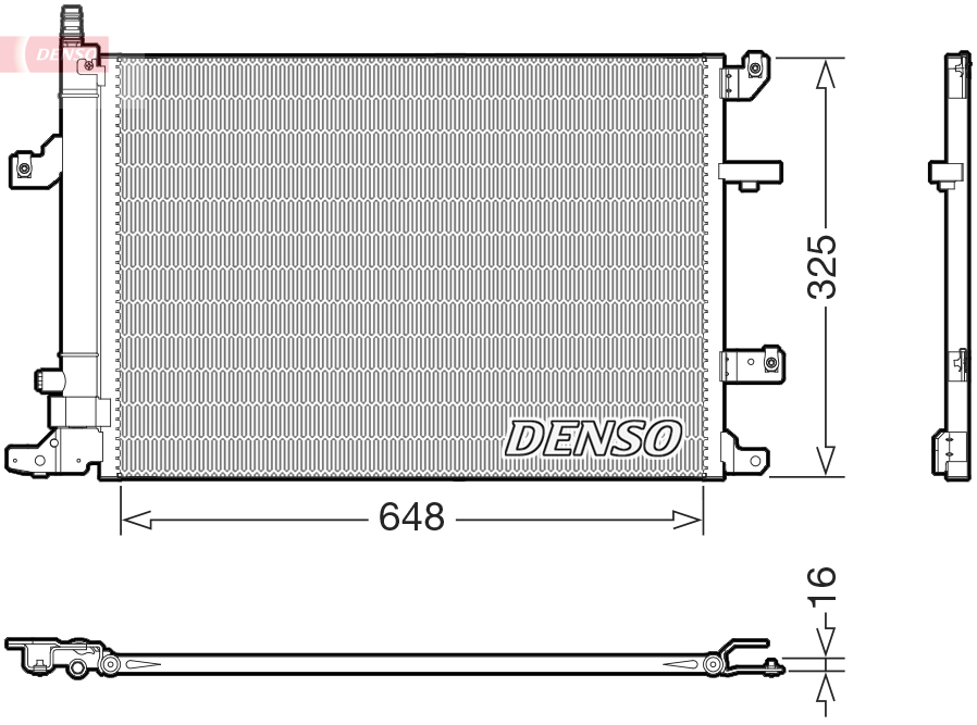 Condenser, air conditioning - DCN33017 DENSO
