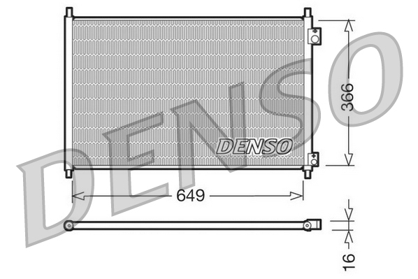 Kondensator, Klimaanlage - DCN40006 DENSO