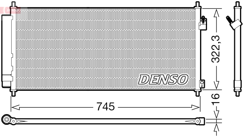 Конденсатор, кондиционер - DCN40026 DENSO