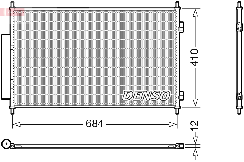 Condenser, air conditioning - DCN40027 DENSO