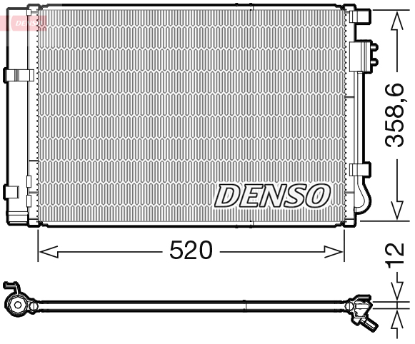Конденсатор, кондиционер - DCN41011 DENSO