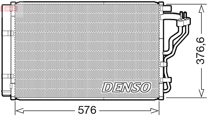 Condenser, air conditioning - DCN43008 DENSO