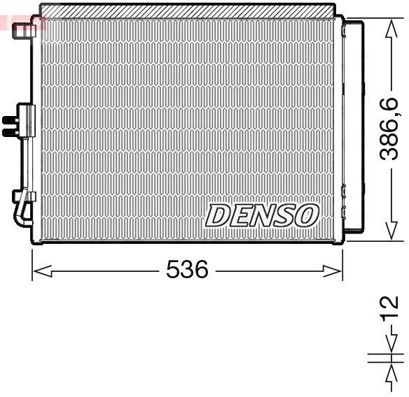 Condenser, air conditioning - DCN43009 DENSO