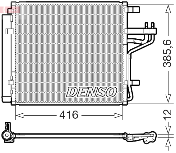 Конденсатор, кондиционер - DCN43014 DENSO