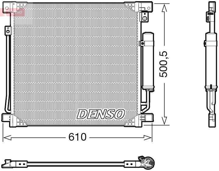 Конденсатор, кондиционер - DCN45013 DENSO