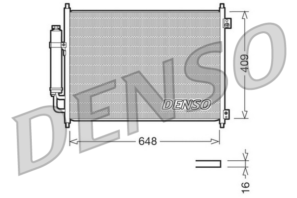 Конденсатор, кондиционер - DCN46001 DENSO