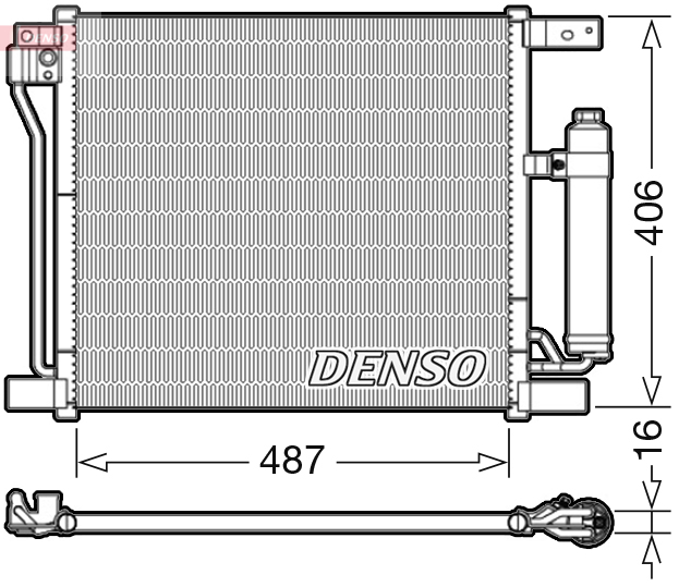 Condenser, air conditioning - DCN46021 DENSO
