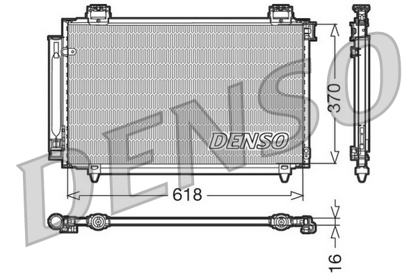 Condenser, air conditioning - DCN50016 DENSO