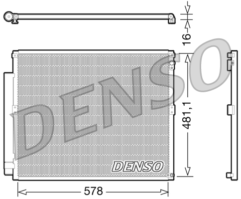Condensatore, Climatizzatore - DCN50017 DENSO