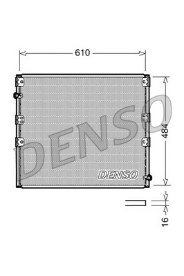 Condenser, air conditioning - DCN50020 DENSO
