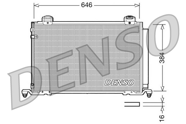 Condensatore, Climatizzatore - DCN50026 DENSO
