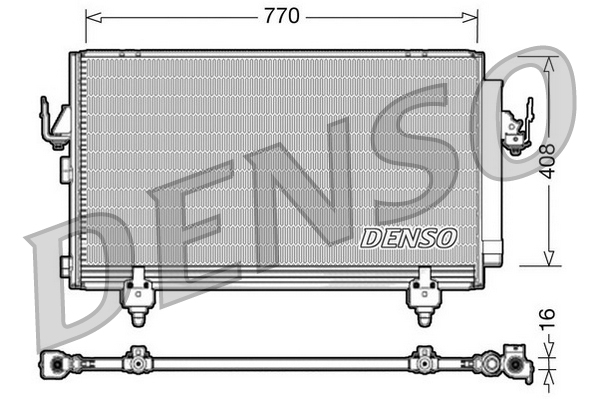 Condensatore, Climatizzatore - DCN50031 DENSO
