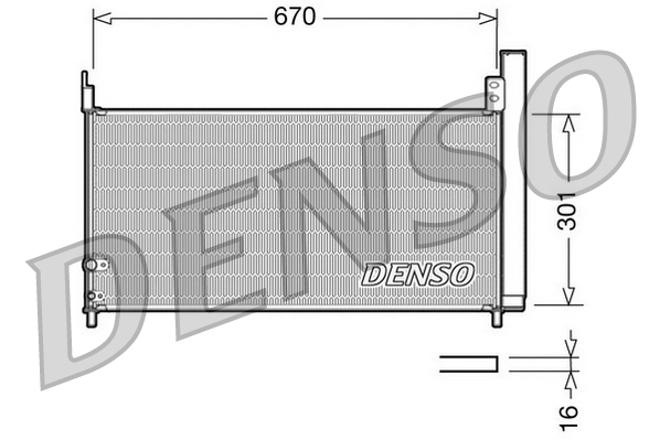 Конденсатор, кондиционер - DCN50037 DENSO