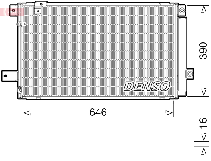 Конденсатор, кондиционер - DCN50049 DENSO