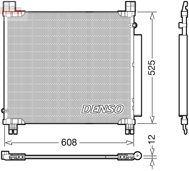 Condenser, air conditioning - DCN50050 DENSO