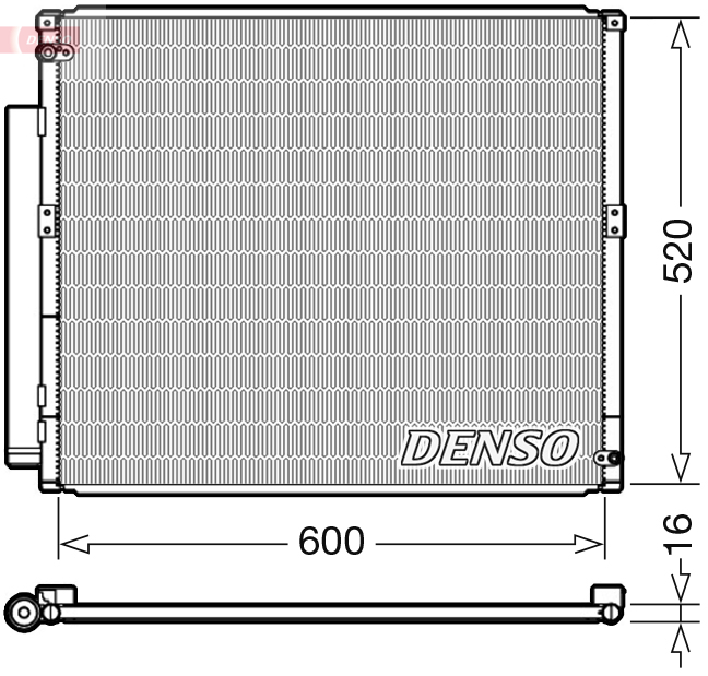 Конденсатор, кондиционер - DCN50051 DENSO