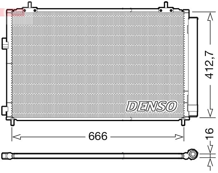 Конденсатор, кондиционер - DCN50059 DENSO