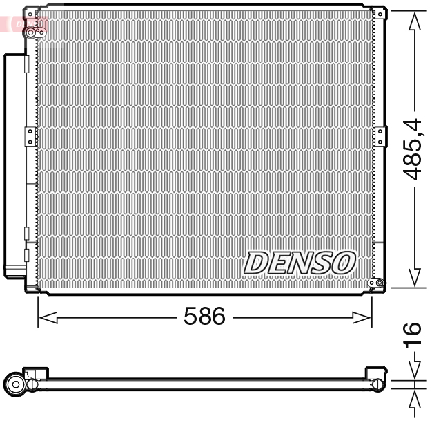 Condensatore, Climatizzatore - DCN50113 DENSO