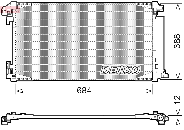 Конденсатор, кондиционер - DCN50119 DENSO