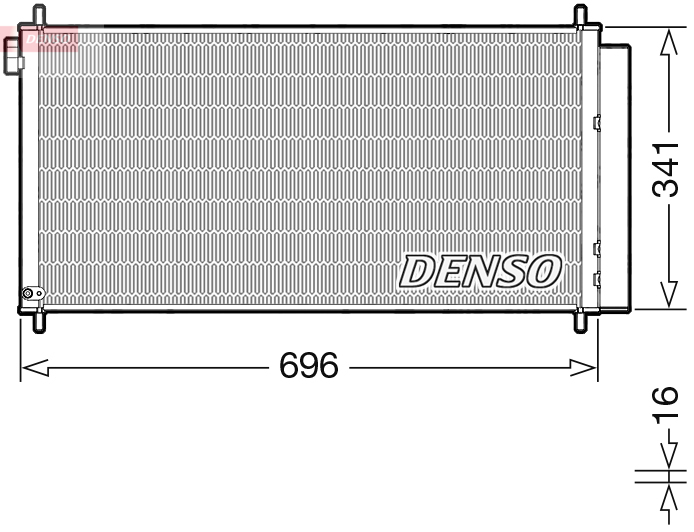 Condenser, air conditioning - DCN50121 DENSO