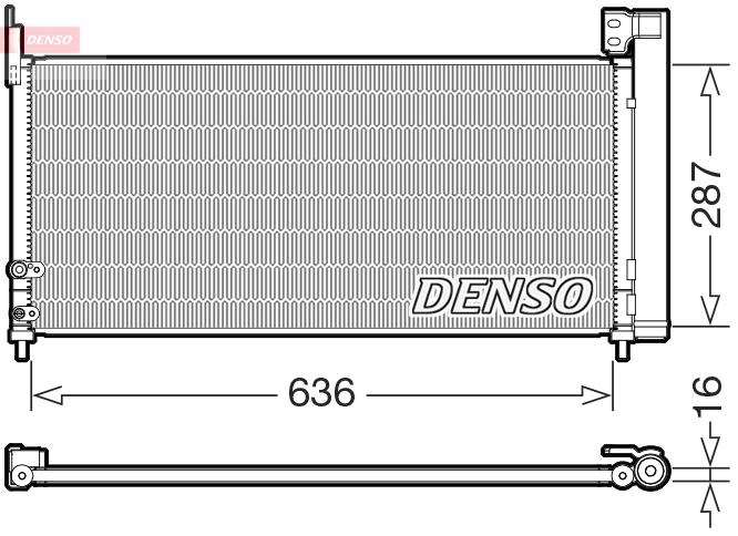 Конденсатор, кондиционер - DCN50122 DENSO