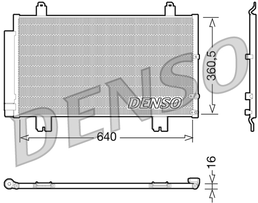 Конденсатор, кондиционер - DCN51005 DENSO